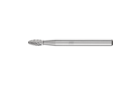 Genel uygulamalar için tungsten karbür frezeler - İnce ve kaba talaş kaldırma için - Alev Tipi B - Sap çapı 3 mm - B 0307/3 Z3 PLUS - Ürün görüntüsü
