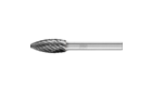 适用于高性能应用的碳化钨旋转锉 - 通用齿形ALLROUND齿 - 火焰形 B - 柄径6毫米 - B 1025/6 ALLROUND HC-FEP - 产品图片