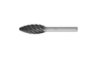 Fresas metal duro, aplicaciones de alto rendimiento - Dentado INOX para acero inoxidable (INOX) - Forma llama B - ø mango 6 mm - B 1230/6 INOX HC-FEP - la imagen del producto