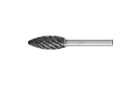 Fraises limes carbure hautes performances - Denture STEEL pour l'acier et l'acier moulé - Forme flamme B - ø de tige 6 mm - B 1230/6 STEEL HC-FEP - Image du produit