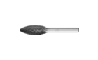 广泛应用的碳化钨旋转锉刀 - 适用于粗加工及精加工 - 火焰形 B - 柄径6毫米 - 柄径6毫米 - 产品图片
