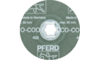 COMBICLICK® quick-mounting system - Fibre discs - Ceramic oxide CO-COOL - COMBICLICK® Fiber Disc, 4-1/2'' Dia. Ceramic Oxide CO-COOL, 80 Grit, Upgrade - PRODUKTBILD HINTEN