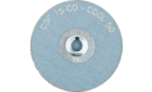 COMBIDISC® quick-change discs - Abrasive discs - Ceramic oxide CO-COOL mini fibre discs - CD system - 3'' COMBIDISC® Abrasive Disc Type CD - Ceramic Fiber Disc, 50 Grit - PRODUKTBILD HINTEN