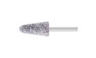 Meules sur tige - Pour une utilisation en surface sur la fonte grise et à graphite sphéroïdal - Meules sur tige coniques CAST - ø de tige 6 x 40 mm [Sd x L2] - KE 2040 6 ARN 24 K5V CAST - Image du produit
