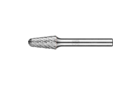 适用于高性能应用的碳化钨旋转锉 - 通用齿形ALLROUND齿 - 带端刃的圆头锥形 KEL - 柄径6毫米 - KEL 1020/6 ALLROUND - 产品图片