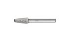 广泛应用的碳化钨旋转锉刀 - 适用于粗加工及精加工 - 带端刃的圆头锥形 KEL - 柄径6毫米 - KEL 1020/6 Z3 PLUS - 产品图片
