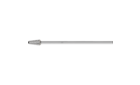 Limas rotativas para aplicações de alto desempenho - Cortes TOUGH e TOUGH-S para aplicações difíceis - Forma cônica com raio final KEL - Diâm. da haste longa 6 mm, SL 150 mm - KEL 1225/6 TOUGH SL 150 - Imagem do produto