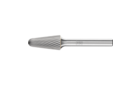 Carbide burs, universal line - For fine and coarse stock removal - 14° Taper bur with radius end – Shape L - Shank dia. 1/4” [d2] - Carbide Bur - 14° Taper, SGL Cut 1/2'' x 1-1/8'' x 1/4'' Shank - SL-4 - Product image