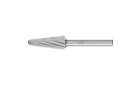 广泛应用的碳化钨旋转锉刀 - 适用于粗加工及精加工 - 带端刃的圆头锥形 KEL - 柄径6毫米 - KEL 1230/6 Z1 - 产品图片
