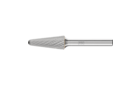 广泛应用的碳化钨旋转锉刀 - 适用于粗加工及精加工 - 带端刃的圆头锥形 KEL - 柄径6毫米 - KEL 1230/6 Z3 PLUS - 产品图片