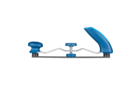 Carrosserievijlen - Verstelbare houders voor carrosserievijlen - Verstelbare houders voor carrosserievijlen - KFH 300 - Productafbeelding