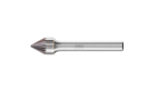 TC burrs for high-performance applications - For flexible and defined work on edges - Conical counterbore shape KSJ and conical counterbore shape KSJ (double-ended) - Shank dia. 6 mm - Shank dia. 6 mm - Product image