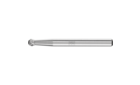 HM-Frässtifte für universelle Anwendungen - Für die Fein- und Grobzerspanung - Kugelform KUD - Schaft-ø 3 mm - KUD 0302/3 Z4 - Produktbild