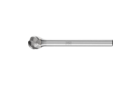 Limas rotativas para aplicações de alto desempenho - Cortes ALU e NON-FERROUS para alumínio/metais não ferrosos - Forma esférica KUD - Haste ø 3 mm - Haste ø 3 mm - Imagem do produto