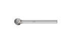 广泛应用的碳化钨旋转锉刀 - 适用于粗加工及精加工 - 球形 KUD - 柄径3毫米 - KUD 0605/3 Z4 - 产品图片
