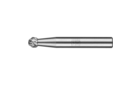 适用于高性能应用的碳化钨旋转锉 - 通用齿形ALLROUND齿 - 球形 KUD - 柄径6毫米 - KUD 0605/6 ALLROUND - 产品图片