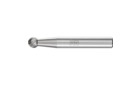 HM-Frässtifte für universelle Anwendungen - Für die Fein- und Grobzerspanung - Kugelform KUD - Schaft-ø 6 mm - KUD 0605/6 Z5 - Produktbild