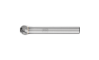 广泛应用的碳化钨旋转锉刀 - 适用于粗加工及精加工 - 球形 KUD - 柄径6毫米 - KUD 0807/6 Z1 - 产品图片