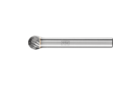 广泛应用的碳化钨旋转锉刀 - 适用于粗加工及精加工 - 球形 KUD - 柄径6毫米 - KUD 0807/6 Z3 - 产品图片