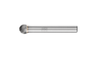 广泛应用的碳化钨旋转锉刀 - 适用于粗加工及精加工 - 球形 KUD - 柄径6毫米 - KUD 0807/6 Z5 - 产品图片