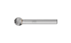 HM-Frässtifte für Hochleistungsanwendungen - Zahnung MICRO für die Feinbearbeitung - Kugelform KUD - Schaft-ø 6 mm - KUD 1009/6 MICRO - Produktbild