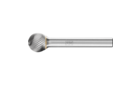 广泛应用的碳化钨旋转锉刀 - 适用于粗加工及精加工 - 球形 KUD - 柄径6毫米 - KUD 1210/6 Z5 - 产品图片