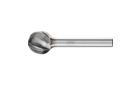 适用于高性能应用的碳化钨旋转锉 - 用于铝货有色金属的ALU和NON-FERROUS齿 - 球形 KUD - 柄径6毫米 - KUD 1614/6 ALU - 产品图片