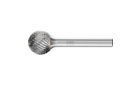 HM-Frässtifte für universelle Anwendungen - Für die Fein- und Grobzerspanung - Kugelform KUD - Schaft-ø 6 mm - KUD 1614/6 Z3 PLUS - Produktbild
