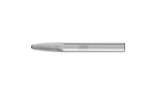 广泛应用的碳化钨旋转锉刀 - 适用于粗加工及精加工 - 带端刃的圆头树形 RBF - 柄径6毫米 - RBF 0618/6 Z5 - 产品图片