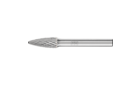 广泛应用的碳化钨旋转锉刀 - 适用于粗加工及精加工 - 带端刃的圆头树形 RBF - 柄径6毫米 - RBF 0820/6 Z3 PLUS - 产品图片