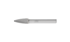 广泛应用的碳化钨旋转锉刀 - 适用于粗加工及精加工 - 带端刃的圆头树形 RBF - 柄径6毫米 - RBF 0820/6 Z4 - 产品图片