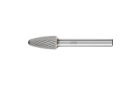 广泛应用的碳化钨旋转锉刀 - 适用于粗加工及精加工 - 带端刃的圆头树形 RBF - 柄径6毫米 - RBF 1020/6 Z4 - 产品图片