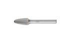 广泛应用的碳化钨旋转锉刀 - 适用于粗加工及精加工 - 带端刃的圆头树形 RBF - 柄径6毫米 - RBF 1020/6 Z5 - 产品图片