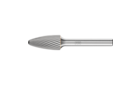 广泛应用的碳化钨旋转锉刀 - 适用于粗加工及精加工 - 带端刃的圆头树形 RBF - 柄径6毫米 - RBF 1225/6 Z3 - 产品图片