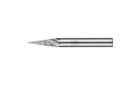Yüksek performanslı uygulamalar için frezeler - Çelik ve çelik döküm için STEEL kesim - Sivri Uçlu Konik Tip SKM - Sap çapı 6 mm - SKM 0618/6 STEEL - Ürün görüntüsü