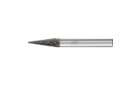 广泛应用的碳化钨旋转锉刀 - 适用于粗加工及精加工 - 锥形 SKM - 柄径6毫米 - SKM 0618/6 Z3 PLUS HC-FEP - 产品图片