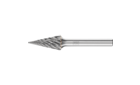 适用于高性能应用的碳化钨旋转锉 - 用于铸铁的CAST齿 - 锥形 SKM - 柄径6毫米 - 柄径6毫米 - 产品图片