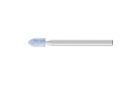 Schleifstifte - Für den universellen Einsatz auf schwer zerspanbaren Werkstoffen - Spitzbogenstifte TOUGH - Schaft-ø 3 x 30 mm [Sd x L2] - SP 0408 3 AWCO 100 J5V TOUGH - Produktbild