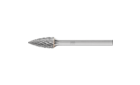 广泛应用的碳化钨旋转锉刀 - 适用于粗加工及精加工 - 尖头树形SPG - 柄径3毫米 - SPG 0613/3 Z3 PLUS - 产品图片