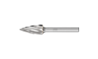 广泛应用的碳化钨旋转锉刀 - 适用于粗加工及精加工 - 尖头树形SPG - 柄径6毫米 - SPG 1225/6 Z1 - 产品图片