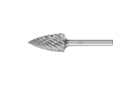 HM-Frässtifte für Hochleistungsanwendungen - Zahnung STEEL für Stahl und Stahlguss - Spitzbogenform SPG - Schaft-ø 6 mm - Schaft-ø 6 mm - Produktbild