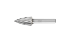 广泛应用的碳化钨旋转锉刀 - 适用于粗加工及精加工 - 尖头树形SPG - 柄径8毫米 - SPG 1630/8 Z1 - 产品图片
