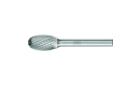 Carbide burs, universal line - For fine and coarse stock removal - Oval bur – Shape E - Shank dia. 1/4” [d2] - Carbide Bur - Oval Shape, DIA Cut 1/2'' x 7/8'' x 1/4'' Shank - SE-5 - Product image