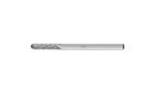 Carbide burs, universal line - For fine and coarse stock removal - Cylindrical bur with radius end – Shape C - Shank dia. 1/8” [d2] - Carbide Bur - Cylind. (Radius End), DBL Cut 1/8" x 1/2" x 1/8" Shank - SC-42 - Product image