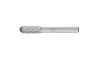 广泛应用的碳化钨旋转锉刀 - 适用于粗加工及精加工 - 带端刃的圆头圆柱形 WRC - 柄径6毫米 - WRC 0820/6 Z3 PLUS - 产品图片