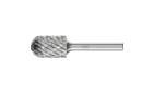 Carbide burs, high performance line - STEEL cut for steel and cast steel - Cylindrical bur with radius end – Shape C - Shank dia. 1/4” [d2] - Carbide Bur - Cylind. (Radius End), STEEL Cut 5/8'' x 1'' x 1/4'' Shank - SC-6 - Product image