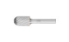 广泛应用的碳化钨旋转锉刀 - 适用于粗加工及精加工 - 带端刃的圆头圆柱形 WRC - 柄径8毫米 - WRC 1625/8 Z3 PLUS - 产品图片
