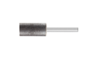 Meules sur tige - Pour une utilisation sur les arêtes en acier inoxydable (INOX) - Meules sur tige cylindriques INOX EDGE - ø de tige 6 x 40 mm [Sd x L2] - ZY 1632 6 AN 60 N5B INOX EDGE - Image du produit