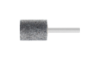Meules sur tige - Pour une utilisation sur les arêtes en fonte grise et à graphite sphéroïdal (CAST EDGE N) - Meules sur tige cylindriques CAST EDGE - ø de tige 6 x 40 mm [Sd x L2] - ZY 2532 6 CU 30 R5V CAST EDGE N - Image du produit