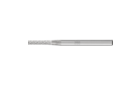 广泛应用的碳化钨旋转锉刀 - 适用于粗加工及精加工 - 圆柱型 ZYA，没有帮槽 - 柄径3毫米 - ZYA 0210/3 Z4 - 产品图片